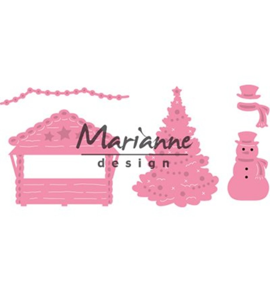 Marianne Design Collectable Village Decoration Set 5 (COL1440) Marianne Design Collectable Village Decoration Set 5 (COL1440)