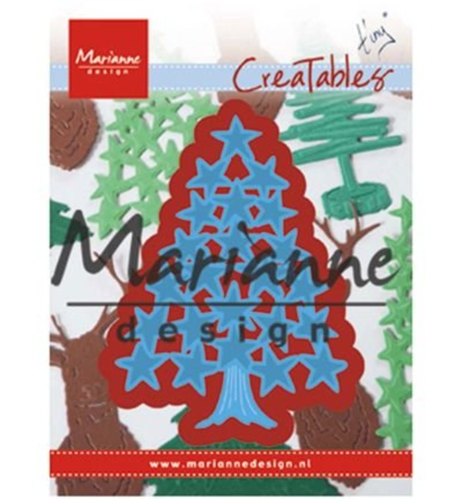 Marianne Design Creatable Tiny's Christmas Tree With Stars (LR0490) Marianne Design Creatable Tiny's Christmas Tree With Stars (LR0490)
