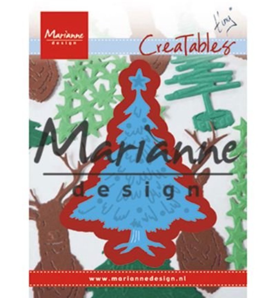 Marianne Design Creatable Tiny's Christmas Tree With Decorated (LR0491) Marianne Design Creatable Tiny's Christmas Tree With Decorated (LR0491)