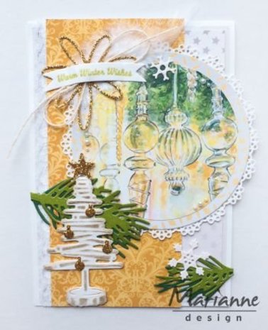 Marianne Design Creatable Tiny's Christmas Tree Wood (LR0492) Marianne Design Creatable Tiny's Christmas Tree Wood (LR0492)