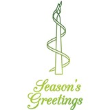 Ultimate Crafts Hot Foil Stamp Seasons's Greetings Candle (2PC) (UL158335) Ultimate Crafts Hot Foil Stamp Seasons's Greetings Candle (2PC) (UL158335)