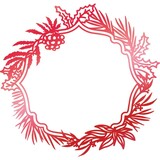 Couture Creations Hot Foil Stamp Wild Wreath Frame (CO725533)