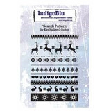 IndigoBlu Scandi Pattern A6 Rubber Stamp (IND0381)
