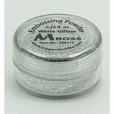 Mboss Embossing Powder White Glitter (390113)