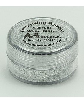 Mboss Embossing Powder White Glitter (390113) Mboss Embossing Powder White Glitter (390113)