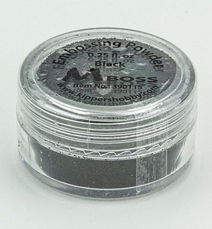 Mboss Embossing Powder Black (390115) Paperpads.nl