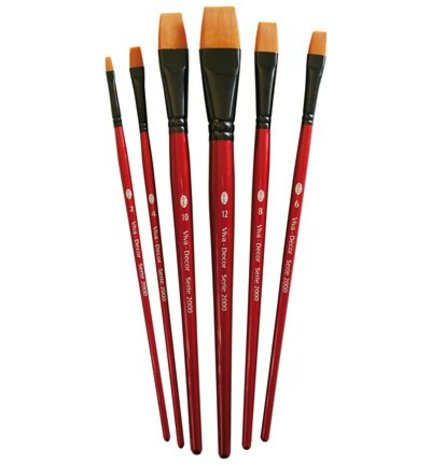 Viva Decor Synthetische Penselen Set Plat (9300.150.00) Viva Decor Synthetische Penselen Set Plat (9300.150.00)