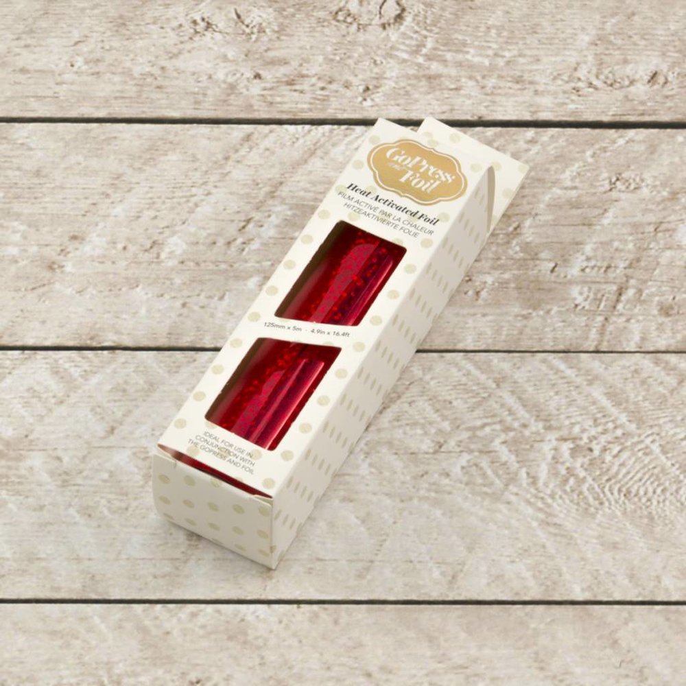 Couture Creations Heat Activated Foil Red Dotted Hologram Matte Finish (CO725700) Couture Creations Heat Activated Foil Red Dotted Hologram Matte Finish (CO725700)