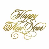 Couture Creations Anna Griffin Hot Foil Stamp Happy New Year (CO725569)