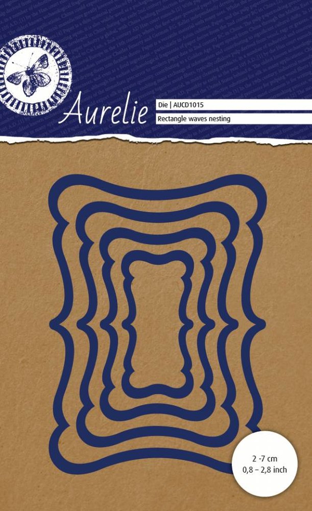 Aurelie Rectangle Waves Nesting Snij- & Embossingsmal (AUCD1015)
