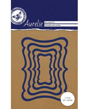 Aurelie Rectangle Waves Nesting Snij- & Embossingsmal (AUCD1015)