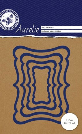 Aurelie Rectangle Waves Nesting Snij- & Embossingsmal (AUCD1015)