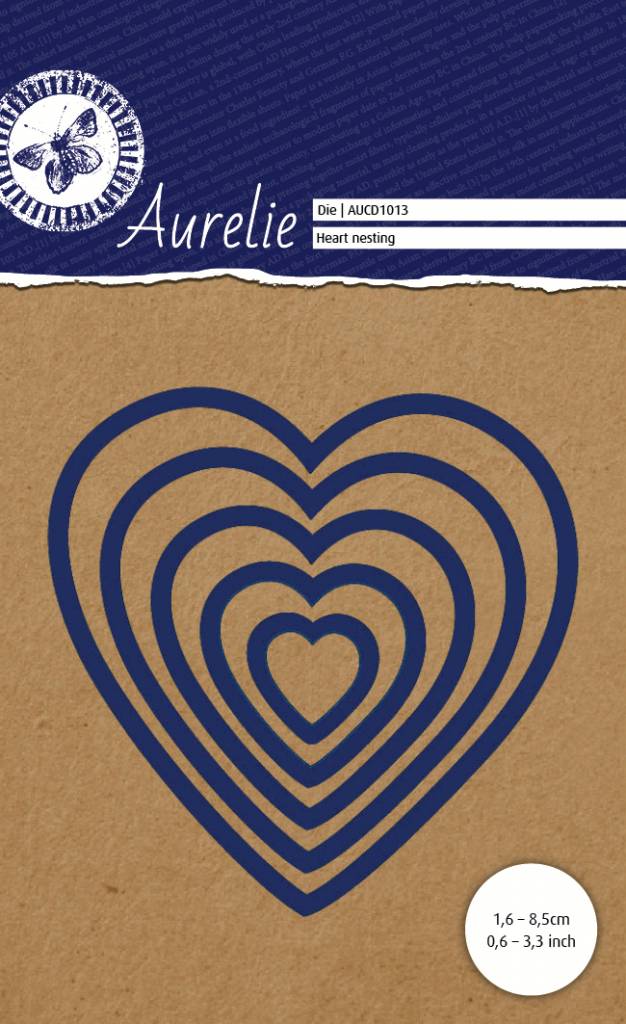 Aurelie Heart Nesting Snij- &amp; Embossingsmal (AUCD1013)