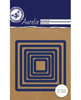 Aurelie Square Nesting Snij- & Embossingsmal (AUCD1009) Aurelie Square Nesting Snij- & Embossingsmal (AUCD1009)