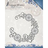 Amy Design Vintage Winter Snowflake Swirl Round Die (ADD10122)