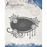 Amy Design Vintage Winter Snowflake Swirl Label Die (ADD10124)