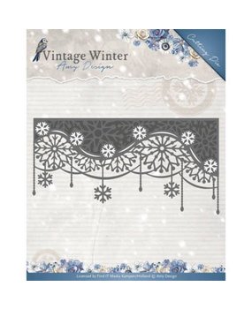 Amy Design Vintage Winter Snowflake Swirl Edge Die (ADD10125)