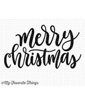 My Favorite Things Merry Christmas Greeting Clear Stamps (CS-241) My Favorite Things Merry Christmas Greeting Clear Stamps (CS-241)