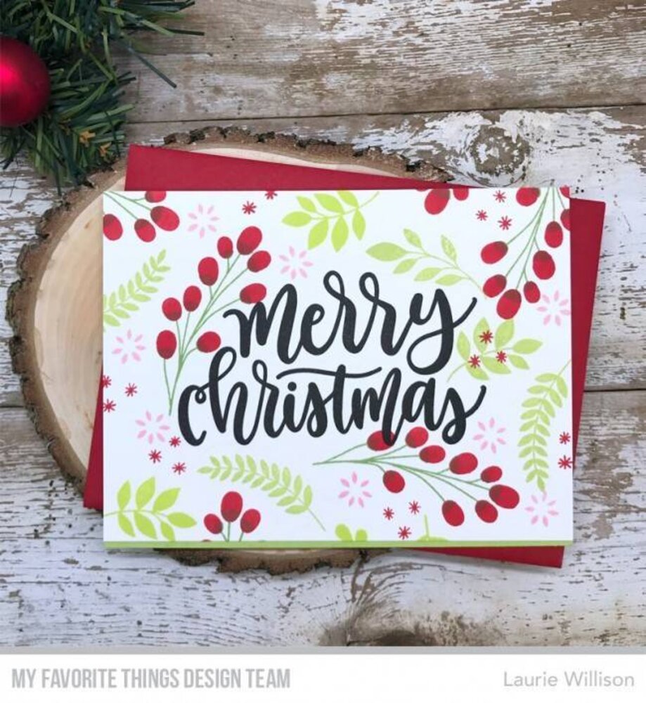 My Favorite Things Merry Christmas Greeting Clear Stamps (CS-241) My Favorite Things Merry Christmas Greeting Clear Stamps (CS-241)