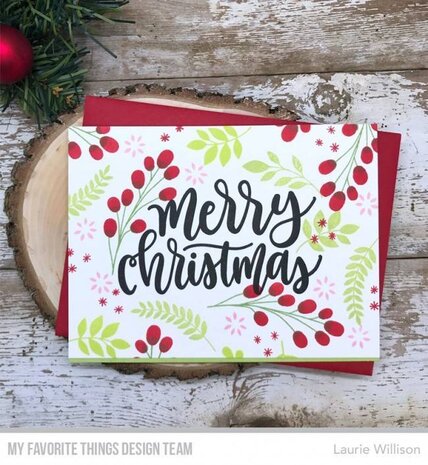 My Favorite Things Merry Christmas Greeting Clear Stamps (CS-241) My Favorite Things Merry Christmas Greeting Clear Stamps (CS-241)
