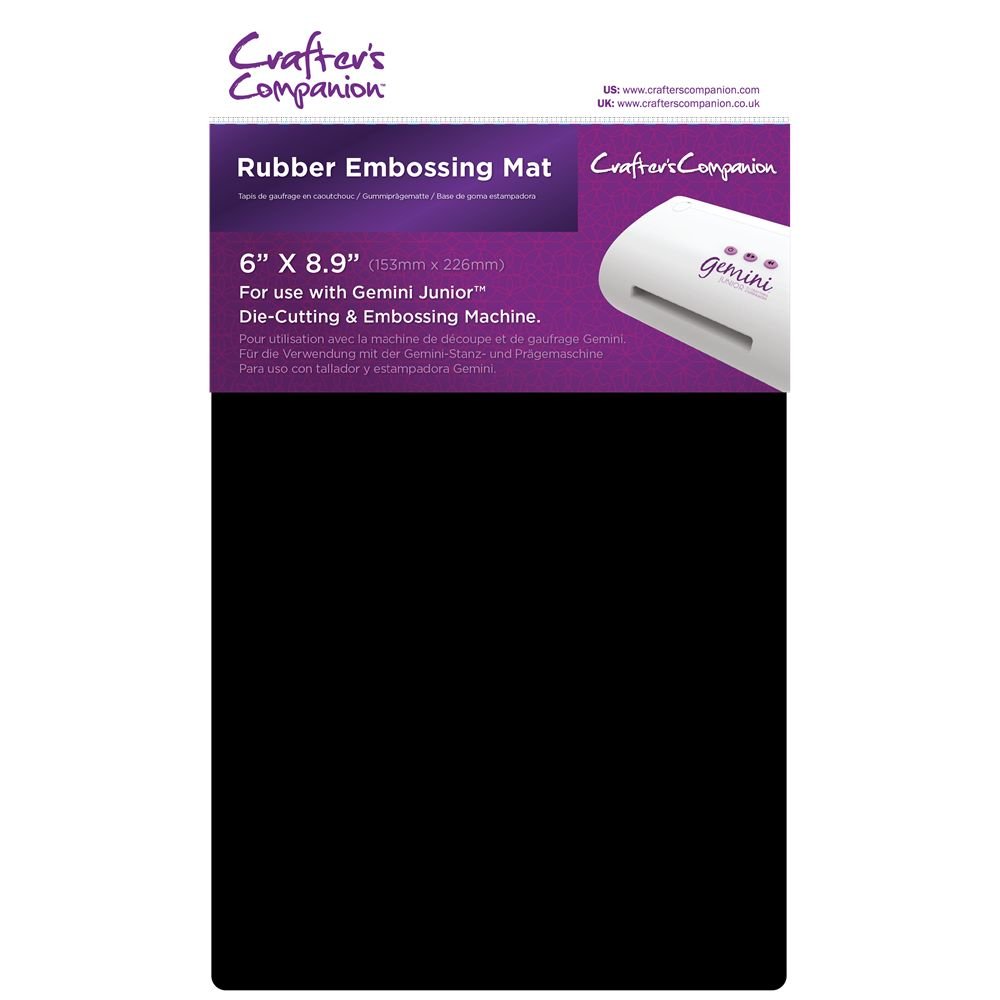 Crafter's Companion Gemini - Rubber Junior Embossing Mat (GEMJR-ACC-RUBM) Crafter's Companion Gemini - Rubber Junior Embossing Mat (GEMJR-ACC-RUBM)