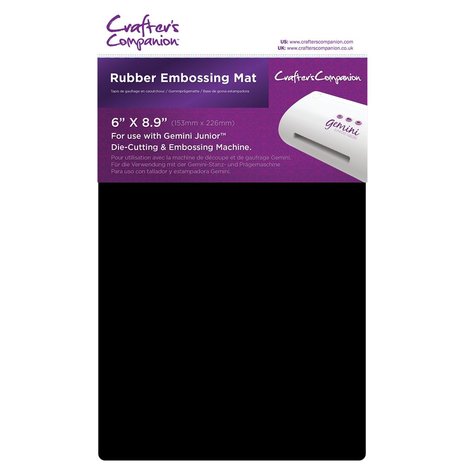 Crafter's Companion Gemini - Rubber Junior Embossing Mat (GEMJR-ACC-RUBM) Crafter's Companion Gemini - Rubber Junior Embossing Mat (GEMJR-ACC-RUBM)