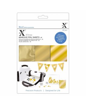 Xcut Xtra A5 Adhesive Foil Sheets Gold (20pcs) (XCU 174419)