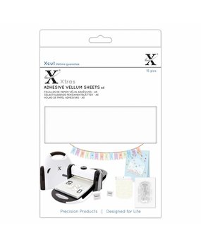 Xcut Xtra A5 Adhesive Vellum Sheets White (15pcs) (XCU 174423)