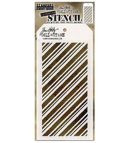 Stampers Anonymous Tim Holtz Peppermint Layering Stencil (THS095) Stampers Anonymous Tim Holtz Peppermint Layering Stencil (THS095)