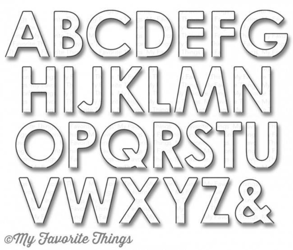 My Favorite Things Die-Namics Pop-Up Alphabet (MFT-1171)