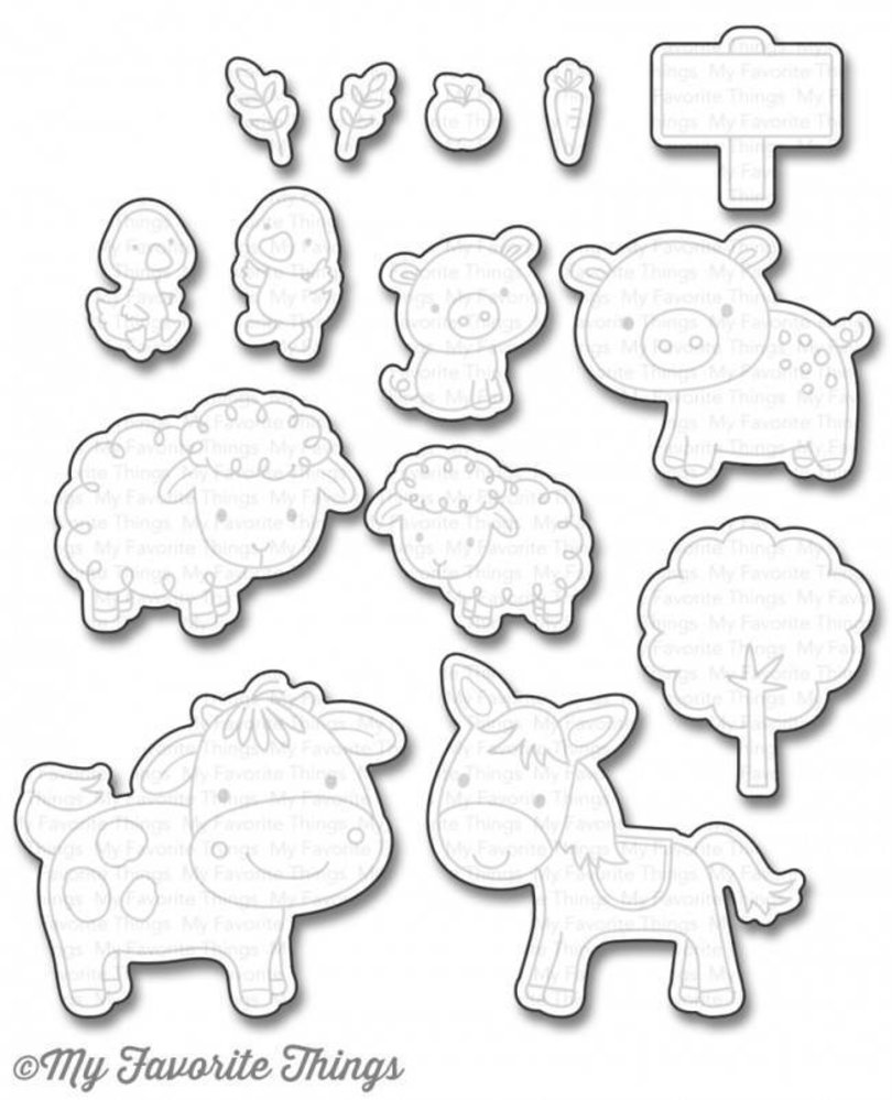 My Favorite Things Die-Namics Animal Farm (MFT-1183)