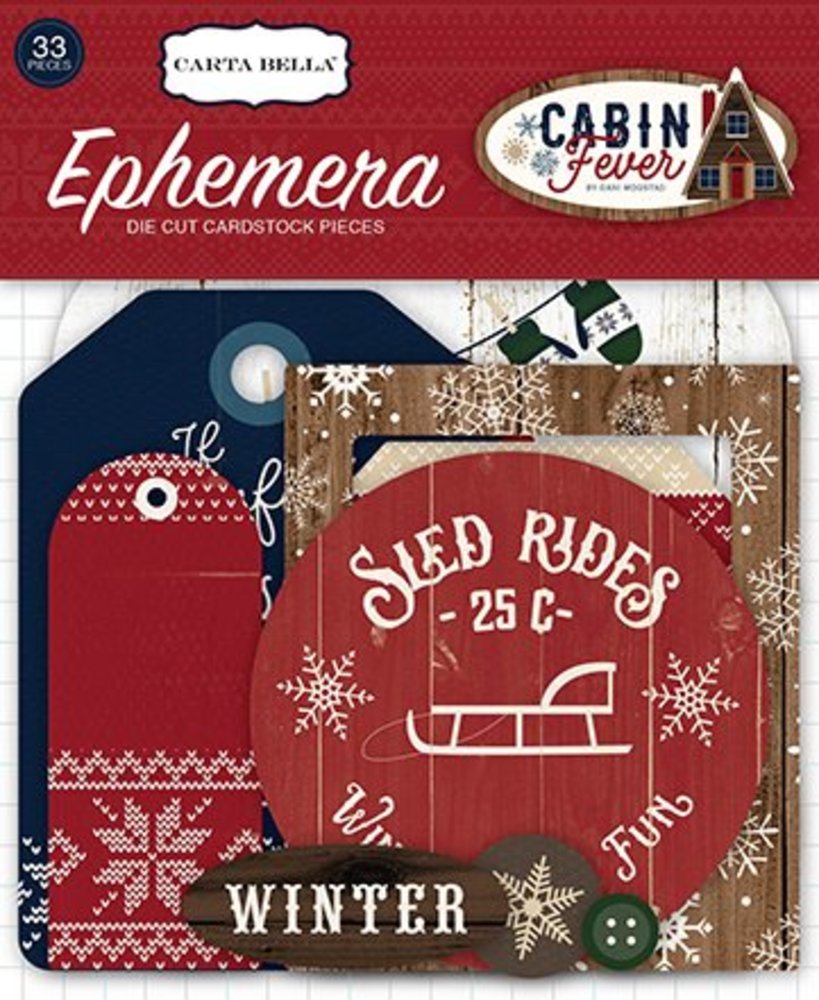 Carta Bella Cabin Fever Ephemera (CBCF73024) Carta Bella Cabin Fever Ephemera (CBCF73024)