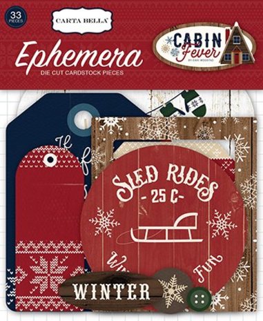 Carta Bella Cabin Fever Ephemera (CBCF73024) Carta Bella Cabin Fever Ephemera (CBCF73024)