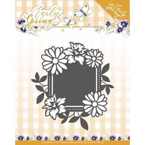 Precious Marieke Early Spring Spring Flowers Square Label (PM10113)
