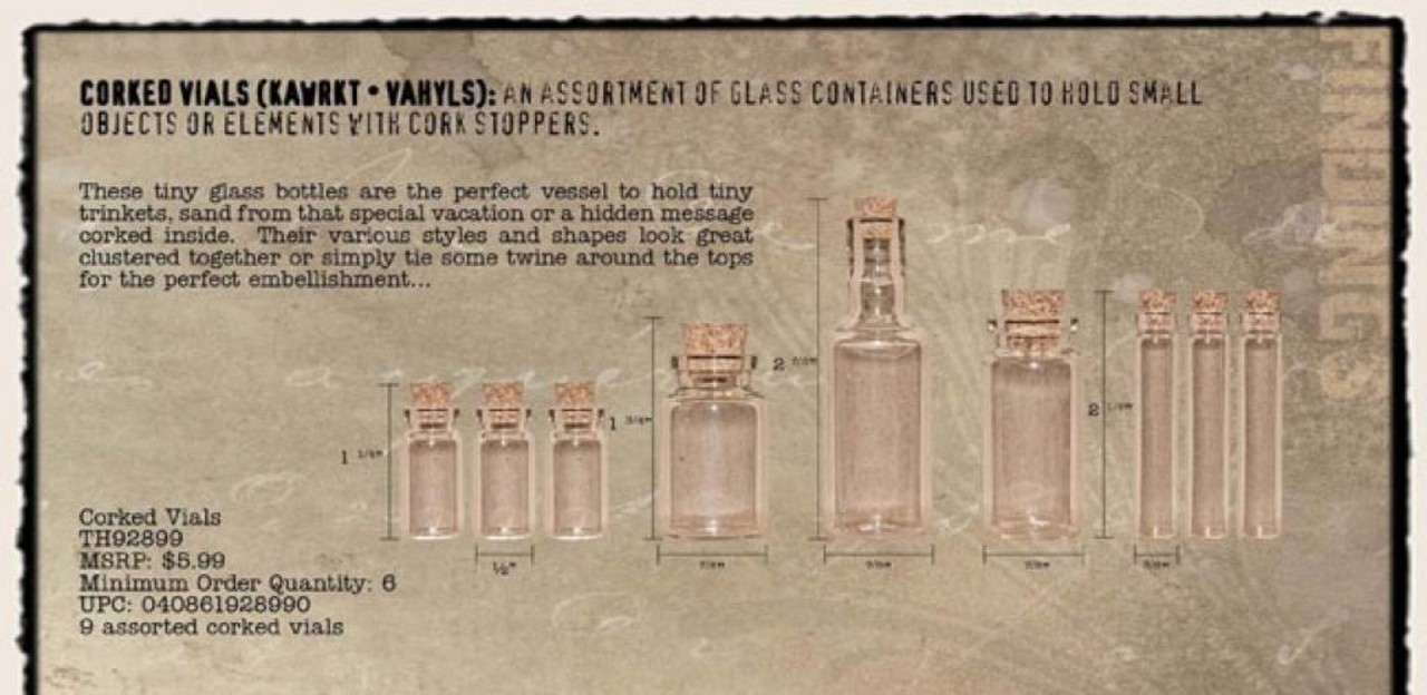 Idea-ology Corked Vials (9 Stuks) Idea-ology Corked Vials (9 Stuks)