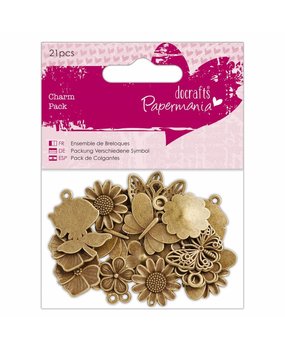 Papermania Charm Pack Flowers & Butterflies (21pcs) (PMA 356014) Papermania Charm Pack Flowers & Butterflies (21pcs) (PMA 356014)