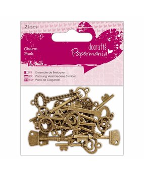 Papermania Charm Pack Vintage Keys (21pcs) (PMA 356015) Papermania Charm Pack Vintage Keys (21pcs) (PMA 356015)