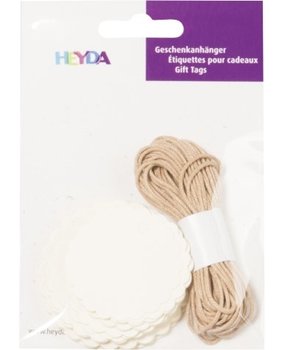 Heyda Gift Tags Rond Crème (204870731)