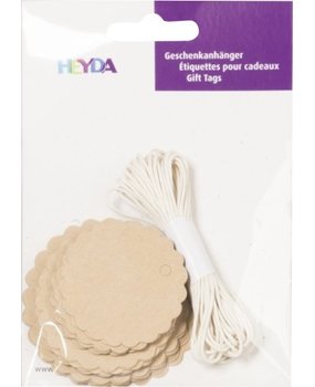 Heyda Gift Tags Rond Naturel (204870732)