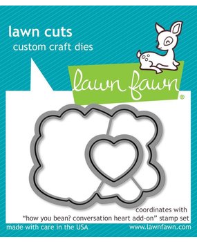 Lawn Fawn How You Bean? Conversation Heart Add-On Dies (LF1554)