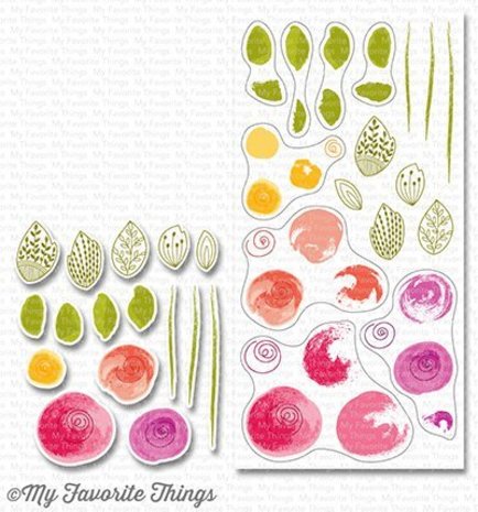 My Favorite Things Painted Flowers Clear Stamps (CS-253)