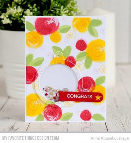 My Favorite Things Painted Flowers Clear Stamps (CS-253)