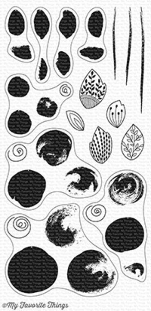 My Favorite Things Painted Flowers Clear Stamps (CS-253)