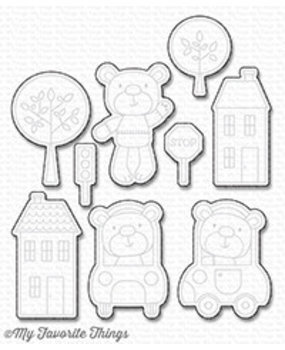 My Favorite Things Die-Namics Town Bear (MFT-1128)