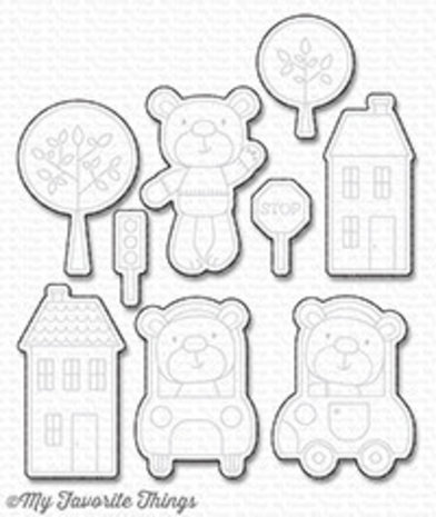 My Favorite Things Die-Namics Town Bear (MFT-1128) My Favorite Things Die-Namics Town Bear (MFT-1128)