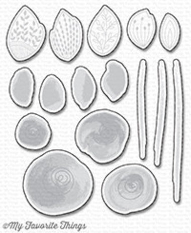 My Favorite Things Die-Namics Painted Flowers (MFT-1222)