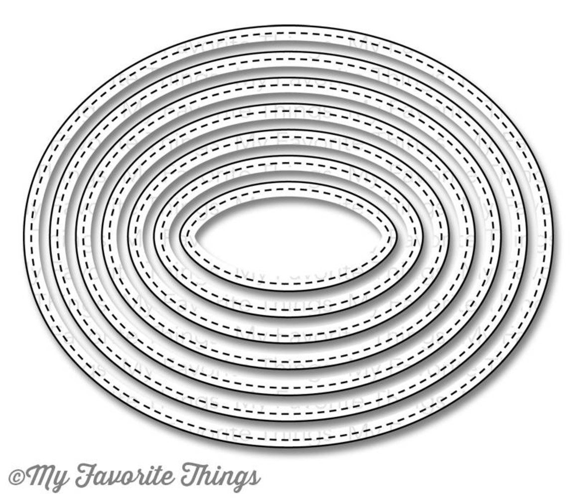 My Favorite Things Die-namics Stitched Oval STAX (MFT-521) My Favorite Things Die-namics Stitched Oval STAX (MFT-521)
