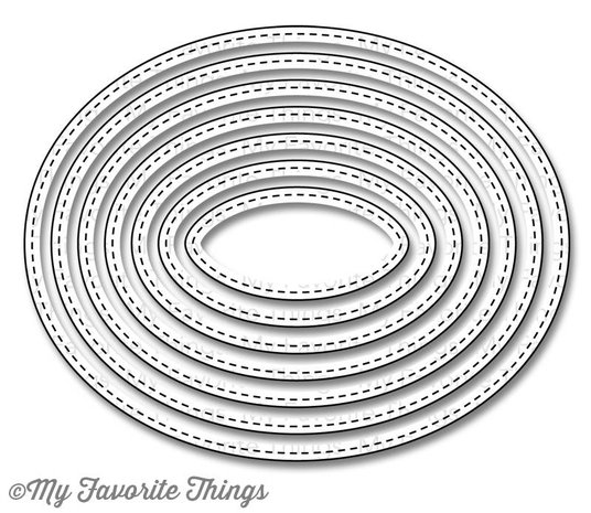 My Favorite Things Die-namics Stitched Oval STAX (MFT-521) My Favorite Things Die-namics Stitched Oval STAX (MFT-521)