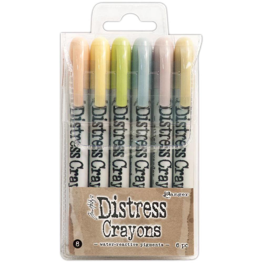 Ranger Tim Holtz Distress Crayon Set 8 (TDBK51787) Ranger Tim Holtz Distress Crayon Set 8 (TDBK51787)