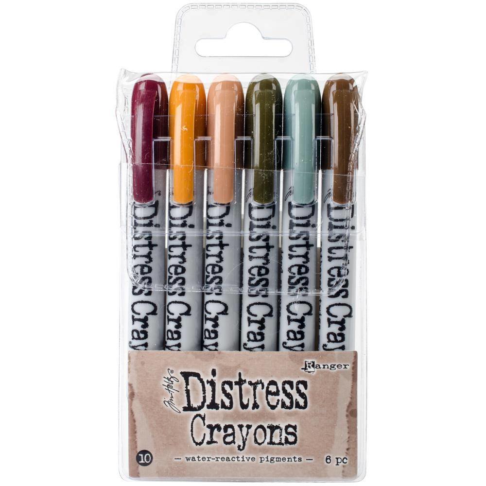Ranger Tim Holtz Distress Crayon Set 10 (TDBK51800) Ranger Tim Holtz Distress Crayon Set 10 (TDBK51800)